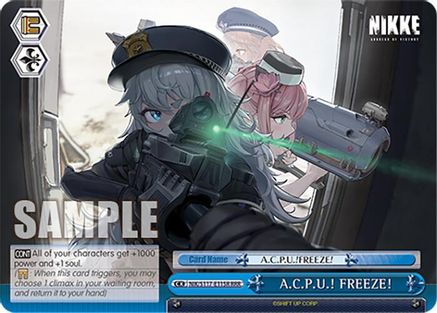 A.C.P.U.! FREEZE! (RRR) (NIK/S117-E115R RRR) - GODDESS OF VICTORY: NIKKE