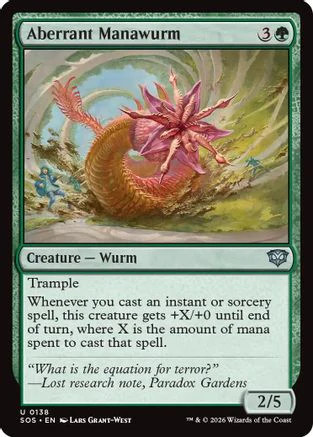 Aberrant Manawurm (SOS-138)  Foil - Secrets of Strixhaven