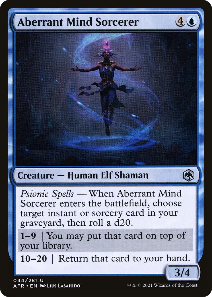 Aberrant Mind Sorcerer (AFR-044) Foil - Adventures in the Forgotten Realms