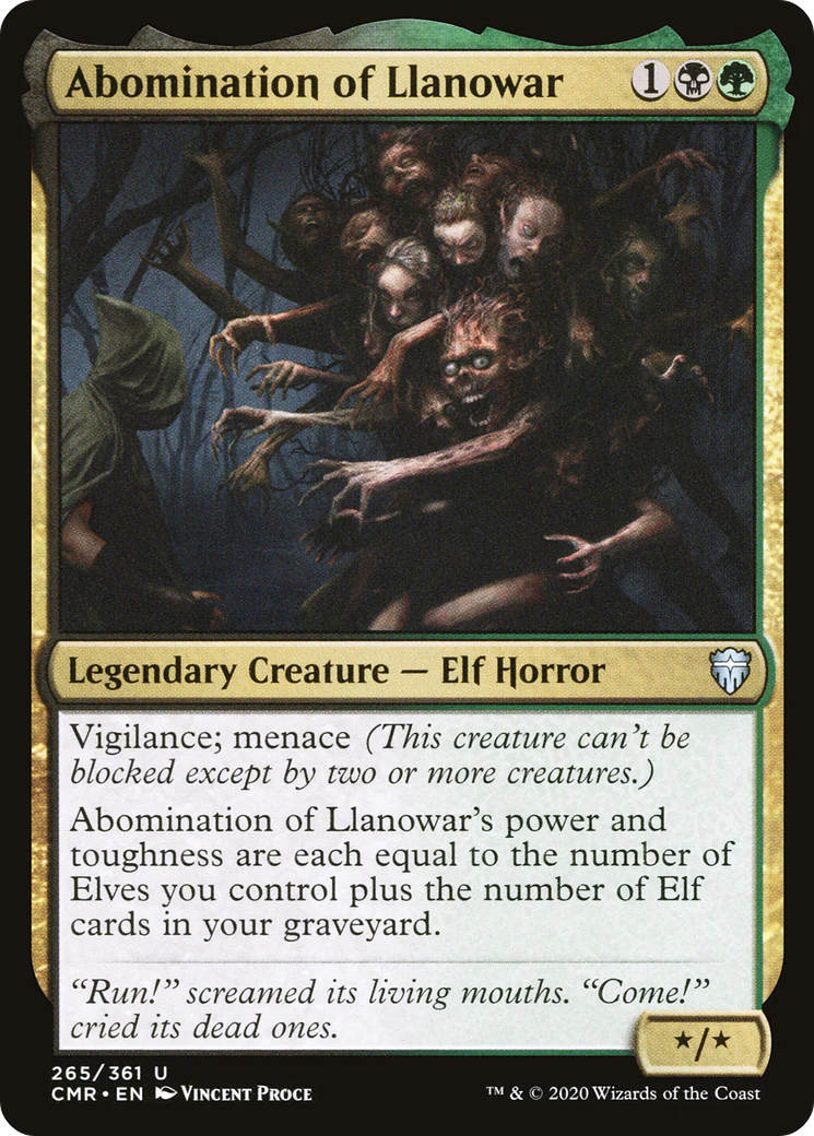 Abomination of Llanowar (CMR-265)  - Commander Legends