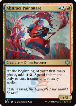 Abstract Paintmage (SOS-171)  Foil - Secrets of Strixhaven