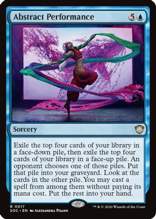 Abstract Performance (SOC-017)  - Commander: Secrets of Strixhaven