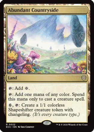 Abundant Countryside (ECC-022)  - Commander: Lorwyn Eclipsed