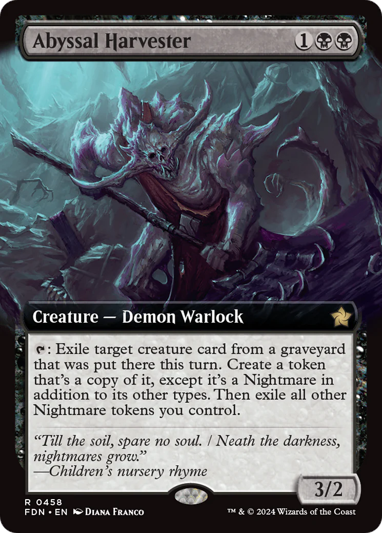 Abyssal Harvester (Extended Art) (FDN-458)  Foil - Foundations: (Extended Art)