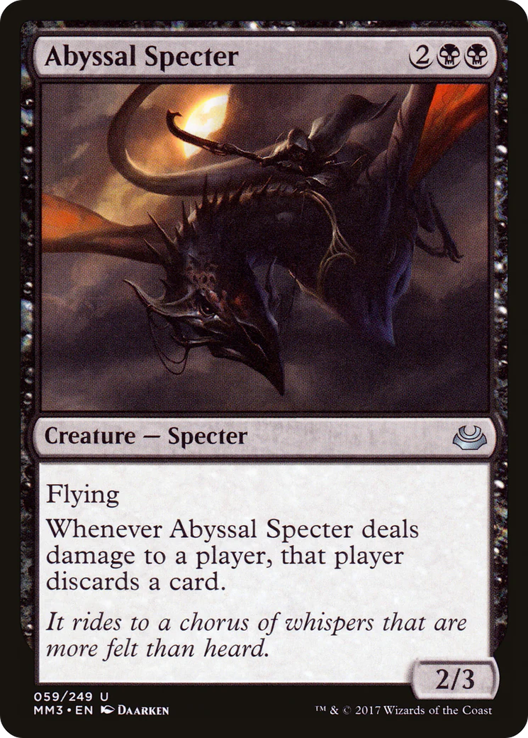 Abyssal Specter (MM3-059) Foil - Modern Masters 2017