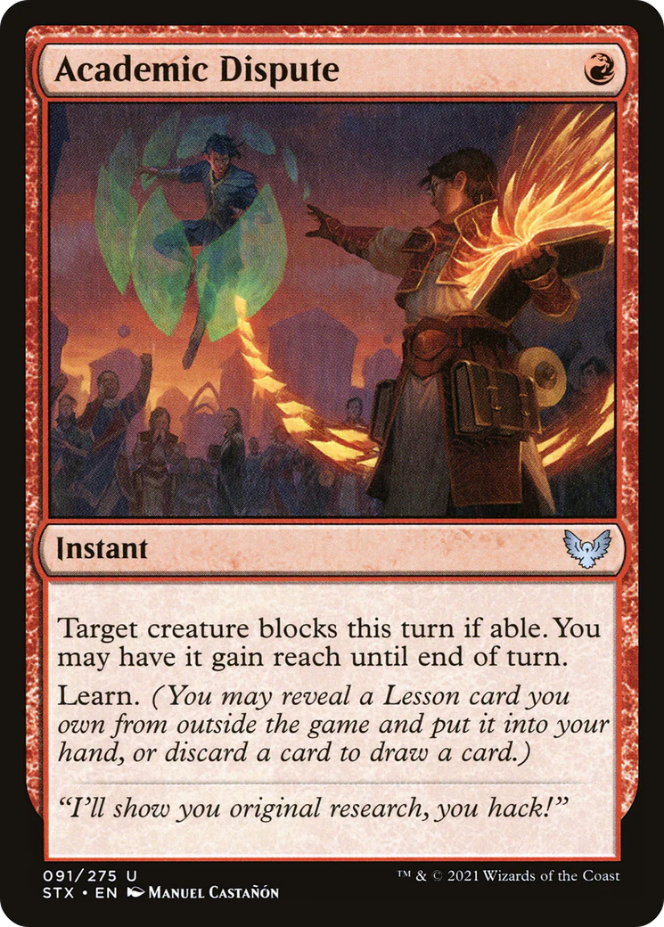 Academic Dispute (STX-091)  Foil - Strixhaven: School of Mages