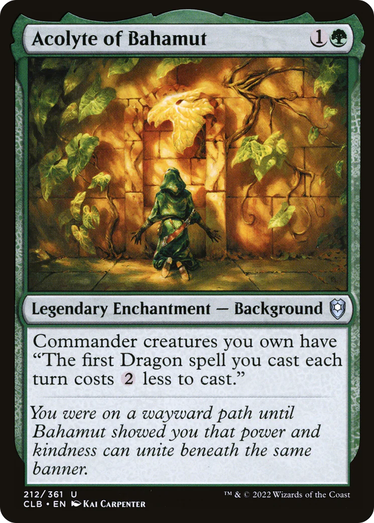 Acolyte of Bahamut (CLB-212)  Foil - Commander Legends: Battle for Baldur's Gate
