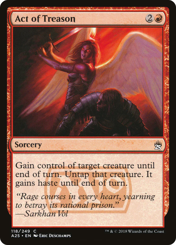 Act of Treason (A25-118)  - Masters 25