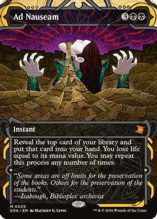 Ad Nauseam (SOA-025)  Foil - Secrets of Strixhaven: Mystical Archive