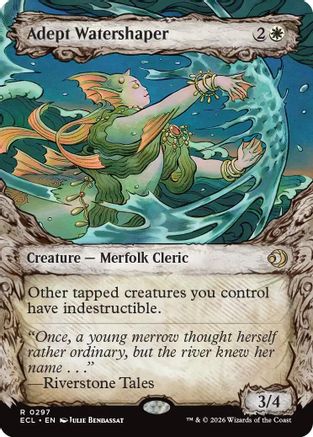 Adept Watershaper (Showcase) (ECL-297)  Foil - Lorwyn Eclipsed
