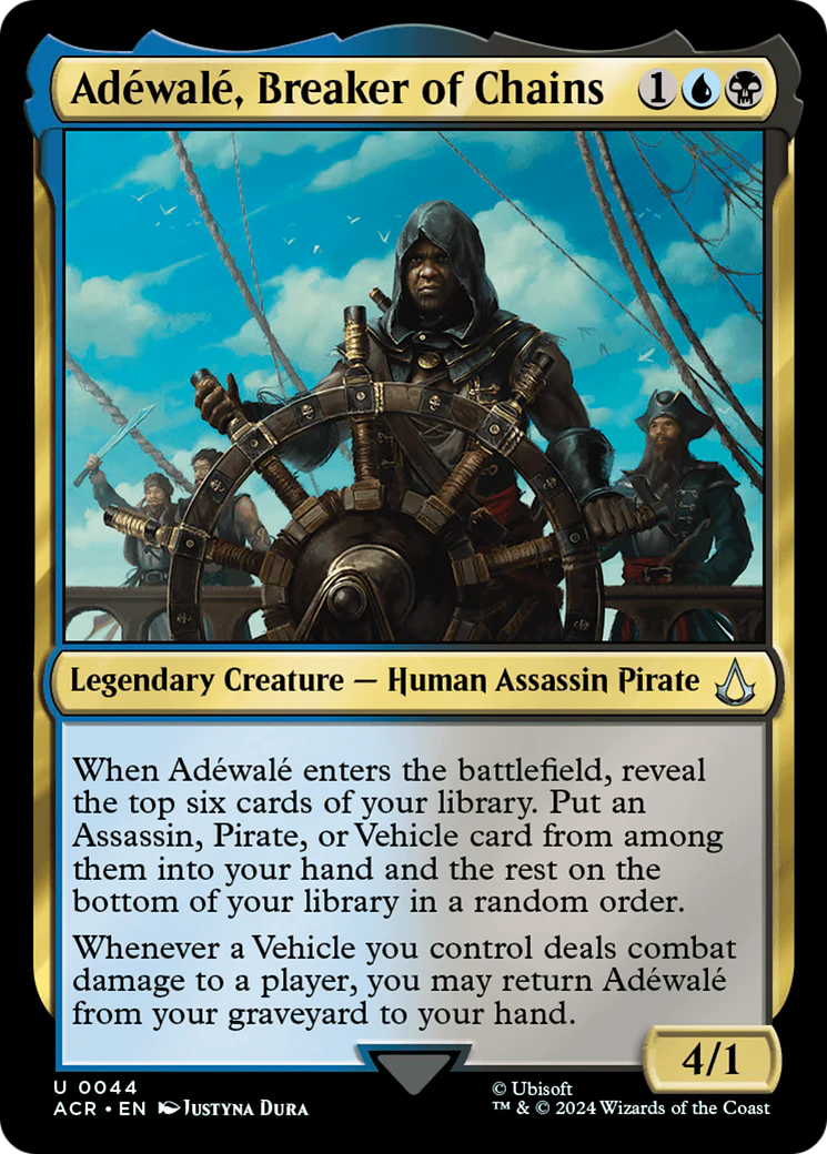 Adewale, Breaker of Chains (ACR-044)  Foil - Assassin's Creed