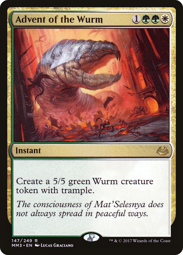 Advent of the Wurm (MM3-147)  Foil - Modern Masters 2017