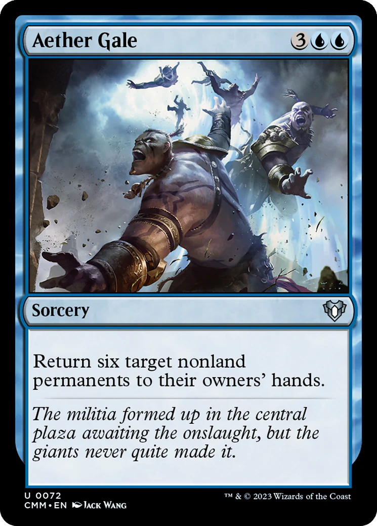 Aether Gale (CMM-072)  - Commander Masters