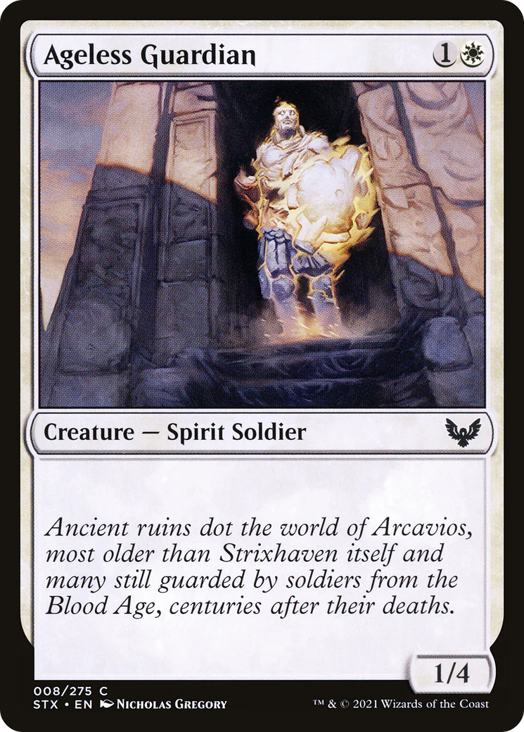 Ageless Guardian (STX-008)  Foil - Strixhaven: School of Mages