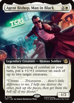 Agent Bishop, Man in Black (Extended Art) (TMT-258)  - Teenage Mutant Ninja Turtles