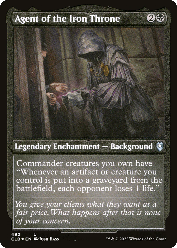 Agent of the Iron Throne (CLB-492)  Etched Foil - Commander Legends: Battle for Baldur's Gate