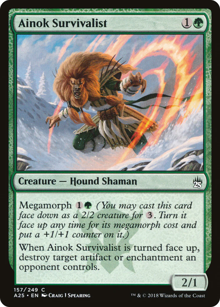 Ainok Survivalist (A25-157)  Foil - Masters 25