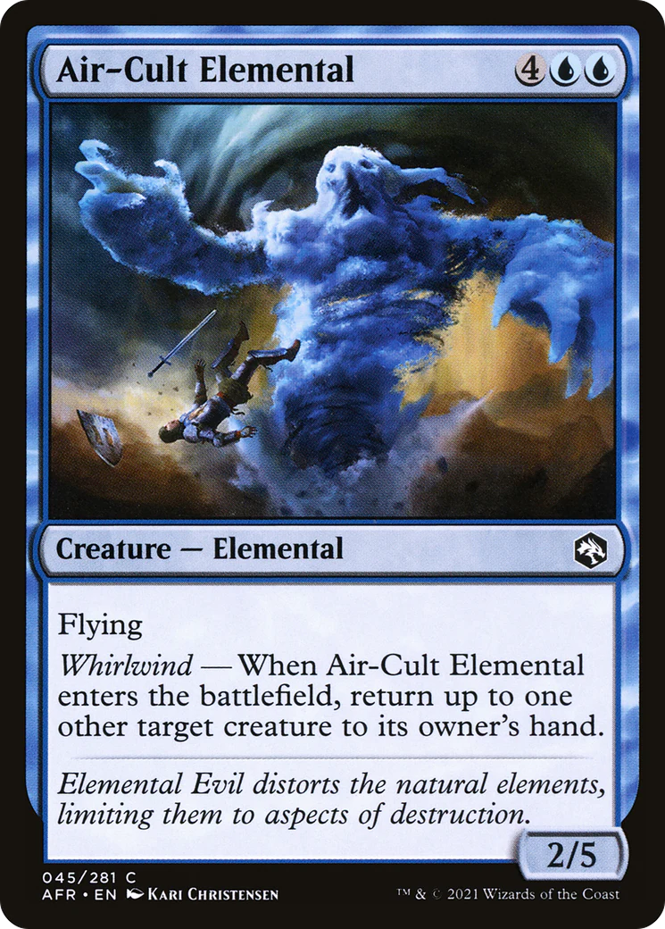Air-Cult Elemental (AFR-045)  Foil - Adventures in the Forgotten Realms