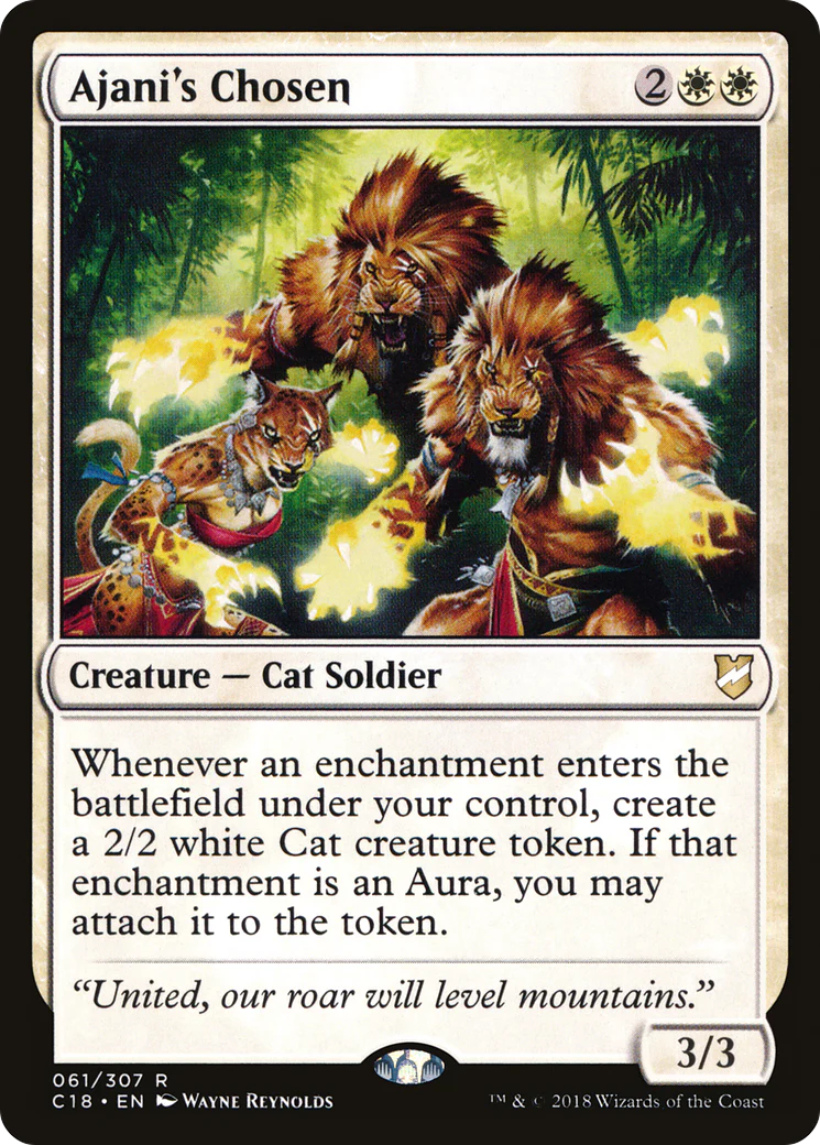 Ajani's Chosen (C18-061)  - Commander 2018