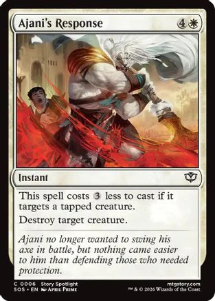 Ajani's Response (SOS-006)  Foil - Secrets of Strixhaven