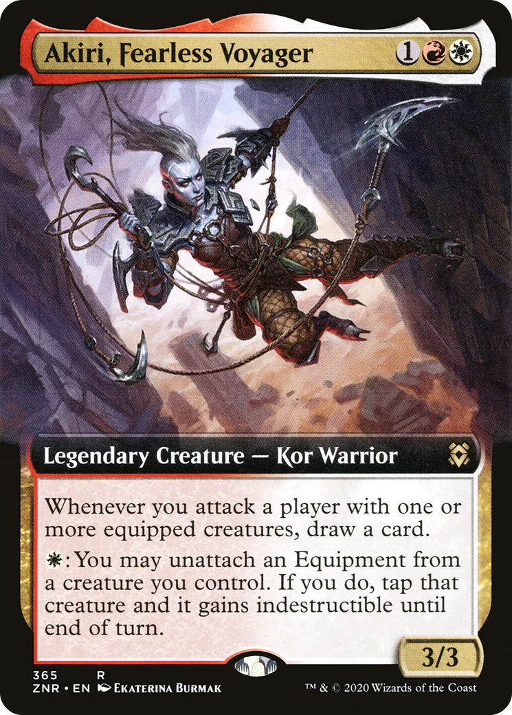 Akiri, Fearless Voyager (Extended Art) (ZNR-365)  Foil - Zendikar Rising