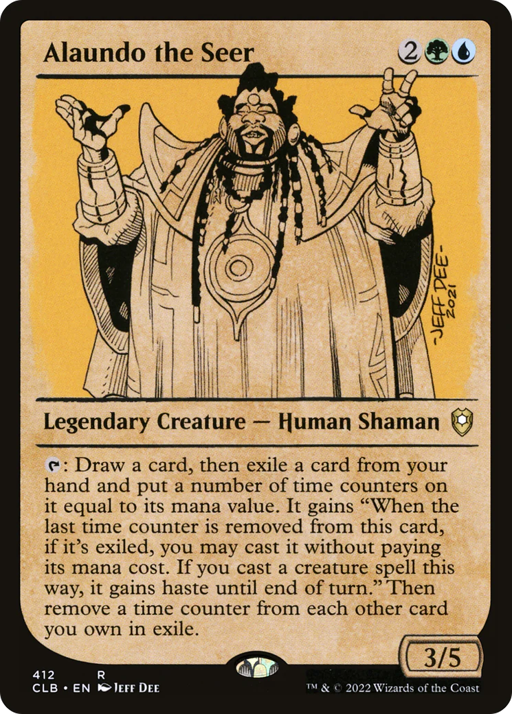 Alaundo the Seer (Showcase) (CLB-412)  Foil - Commander Legends: Battle for Baldur's Gate: (Showcase)