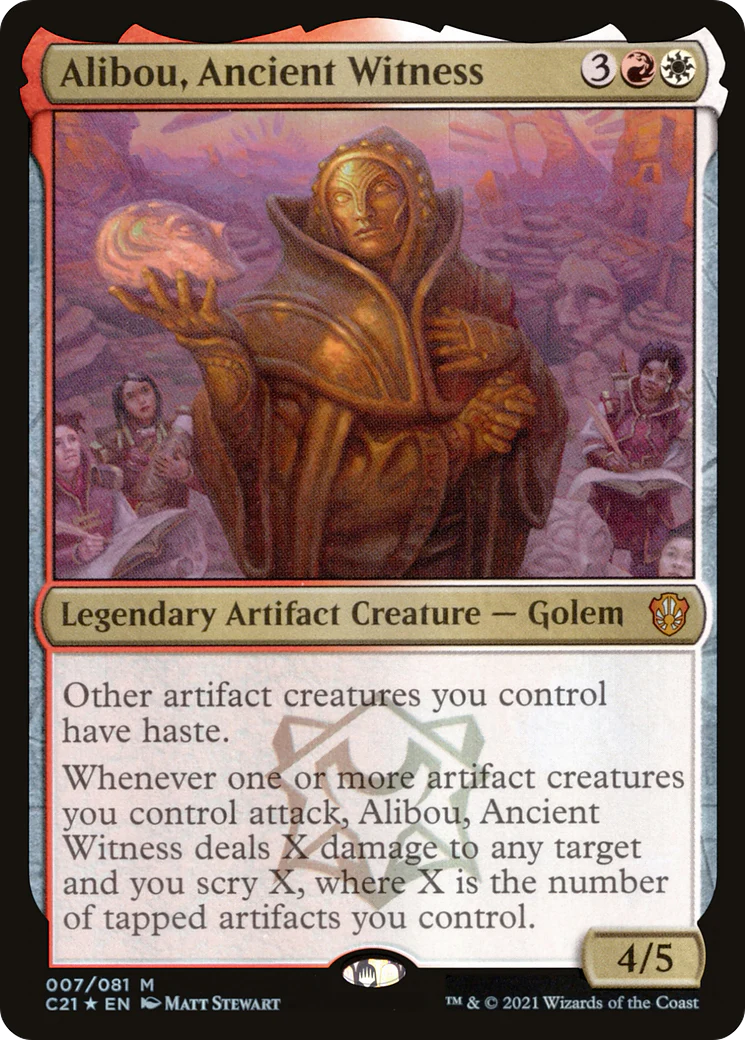 Alibou, Ancient Witness (C21-007)  Foil - Commander 2021
