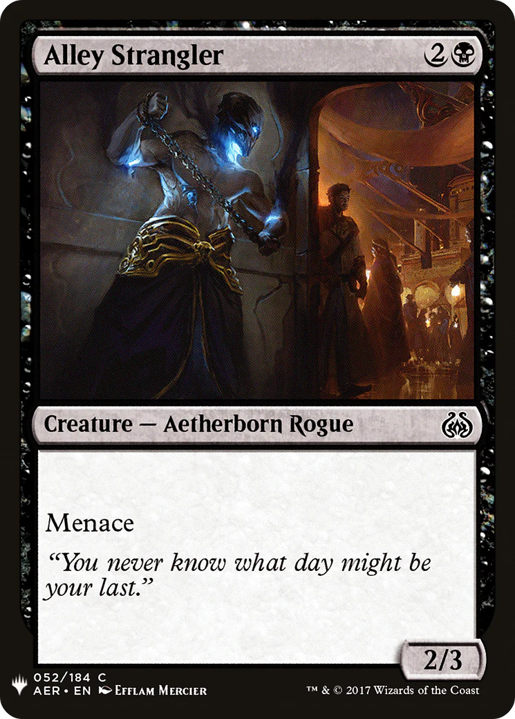 Alley Strangler (LIST-AER-52)  - The List