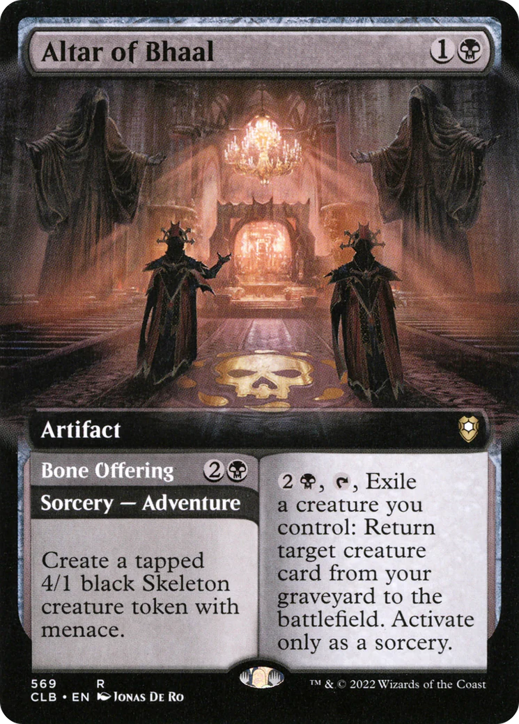 Altar of Bhaal (Extended Art) (CLB-569)  Foil - Commander Legends: Battle for Baldur's Gate: (Extended Art)