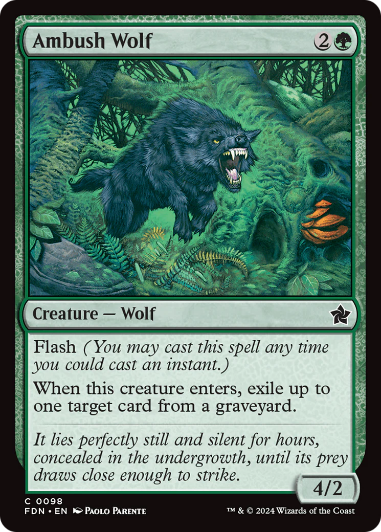 Ambush Wolf (FDN-098)  - Foundations