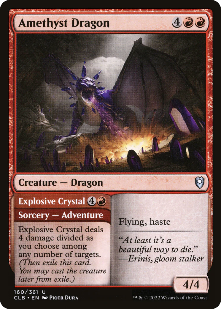 Amethyst Dragon (CLB-160) Foil - Commander Legends: Battle for Baldur's Gate