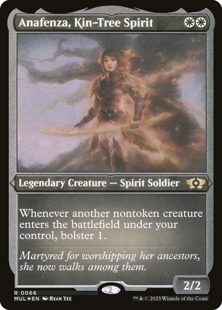 Anafenza, Kin-Tree Spirit (Foil Etched) (MUL-066)  Foil - Multiverse Legends