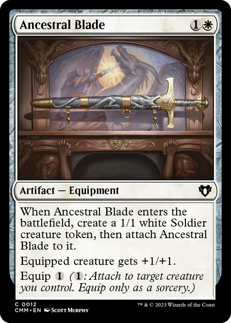 Ancestral Blade (CMM-012)  - Commander Masters