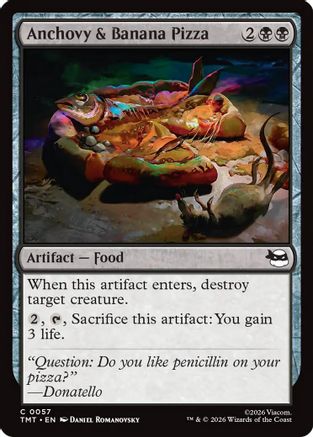 Anchovy & Banana Pizza (TMT-057)  Foil - Teenage Mutant Ninja Turtles