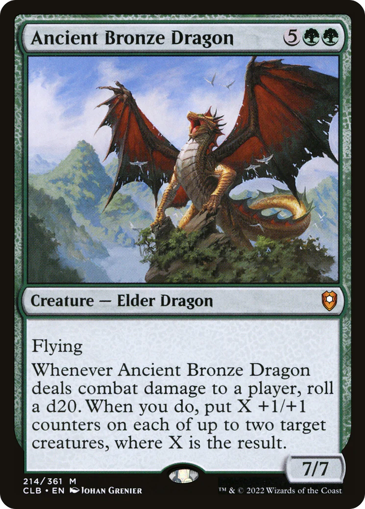 Ancient Bronze Dragon (CLB-214) Foil - Commander Legends: Battle for Baldur's Gate