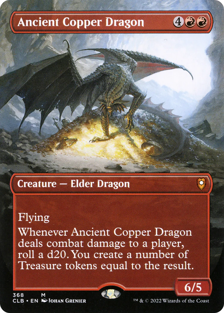 Ancient Copper Dragon (Borderless) (CLB-368) Foil - Commander Legends: Battle for Baldur's Gate