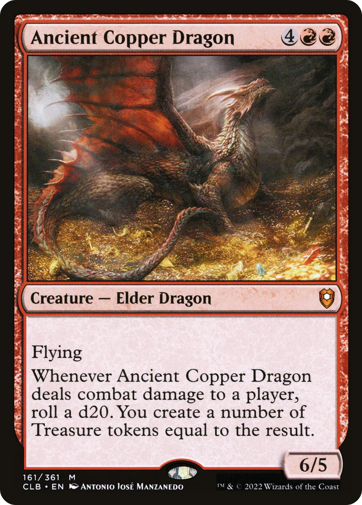 Ancient Copper Dragon (CLB-161) Foil - Commander Legends: Battle for Baldur's Gate