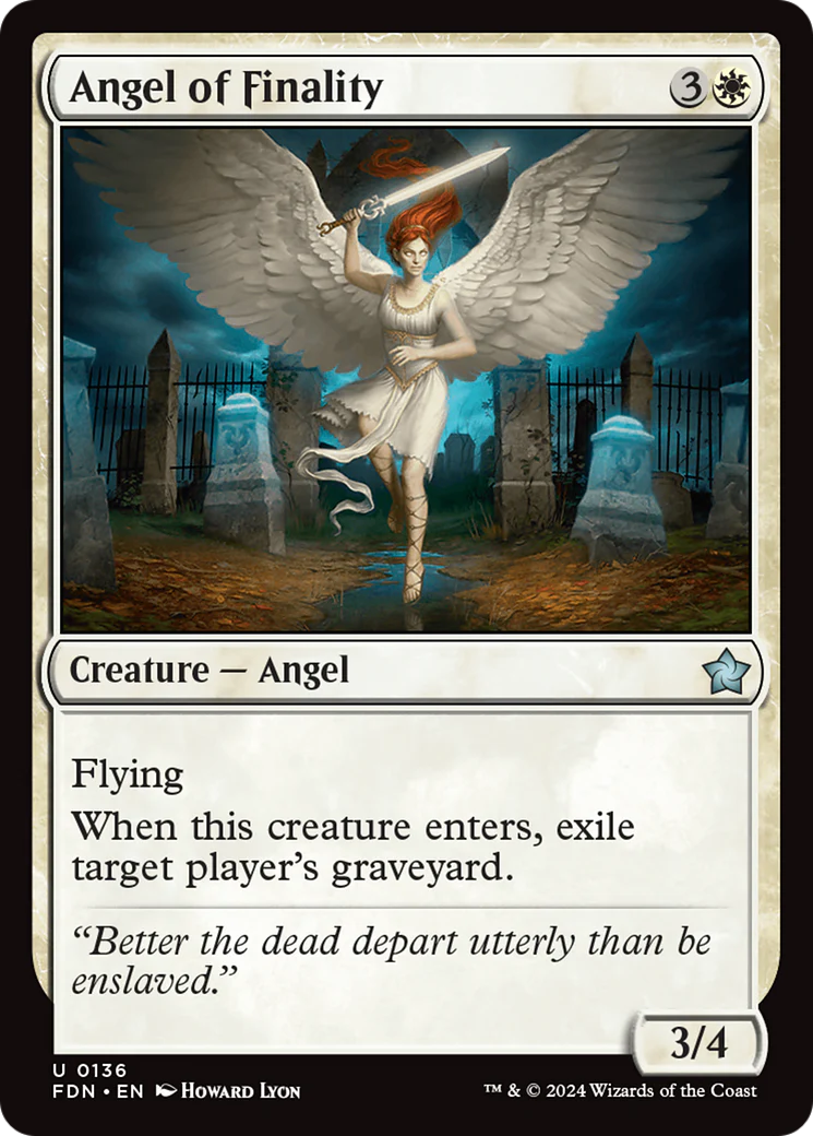 Angel of Finality (FDN-136) Foil - Foundations