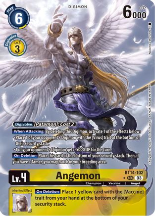 Angemon (Alternate Art) (BT14-102) - Blast Ace Foil