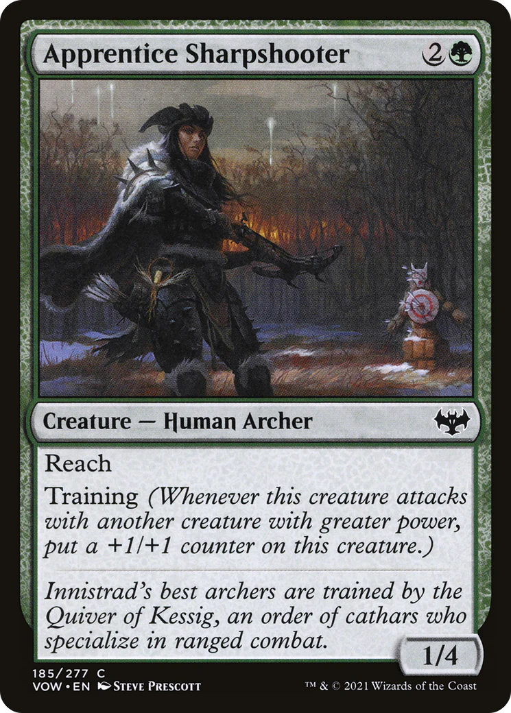 Apprentice Sharpshooter (VOW-185)  Foil - Innistrad: Crimson Vow