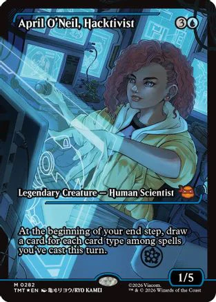 April O'Neil, Hacktivist (0282) (Showcase) (TMT-282)  Foil - Teenage Mutant Ninja Turtles