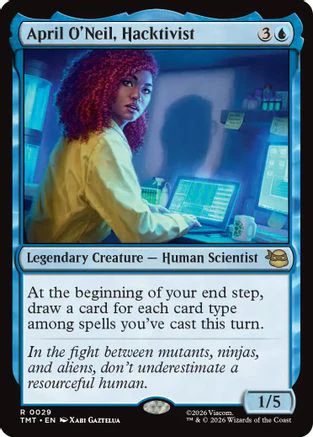 April O'Neil, Hacktivist (TMT-029)  - Teenage Mutant Ninja Turtles