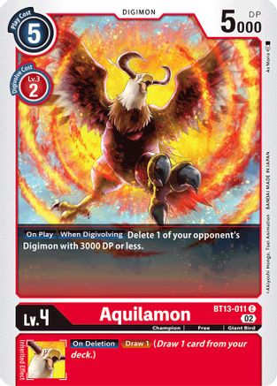Aquilamon (BT13-011) - Versus Royal Knights