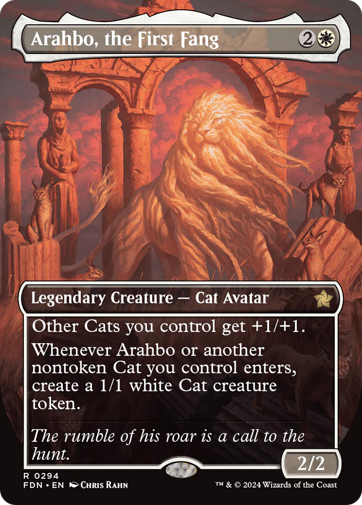 Arahbo, the First Fang (FDN-294)  Foil - Foundations (Borderless)