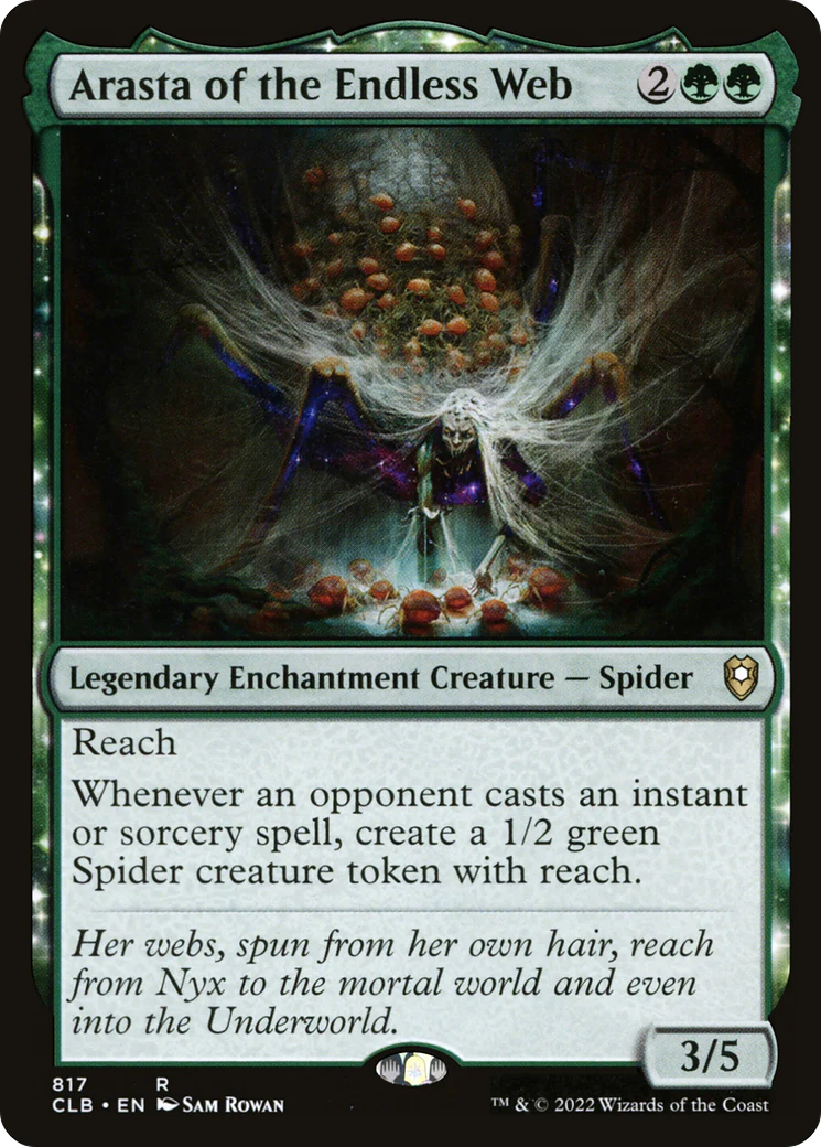 Arasta of the Endless Web (CLB-817)  - Commander Legends: Battle for Baldur's Gate: (enchantment)