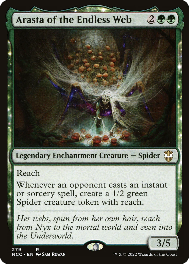 Arasta of the Endless Web (NCC-279)  - New Capenna Commander: (enchantment)