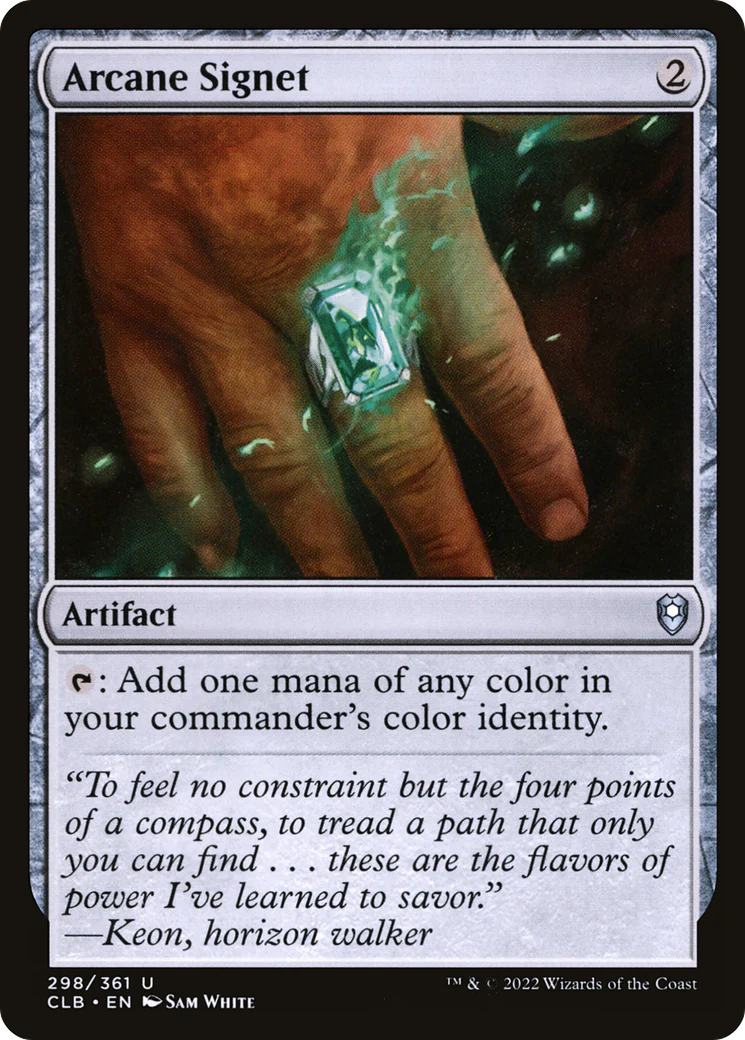 Arcane Signet (CLB-298) Foil - Commander Legends: Battle for Baldur's Gate