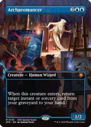 Archaeomancer (Borderless) (SPG-149)  Foil - Special Guests