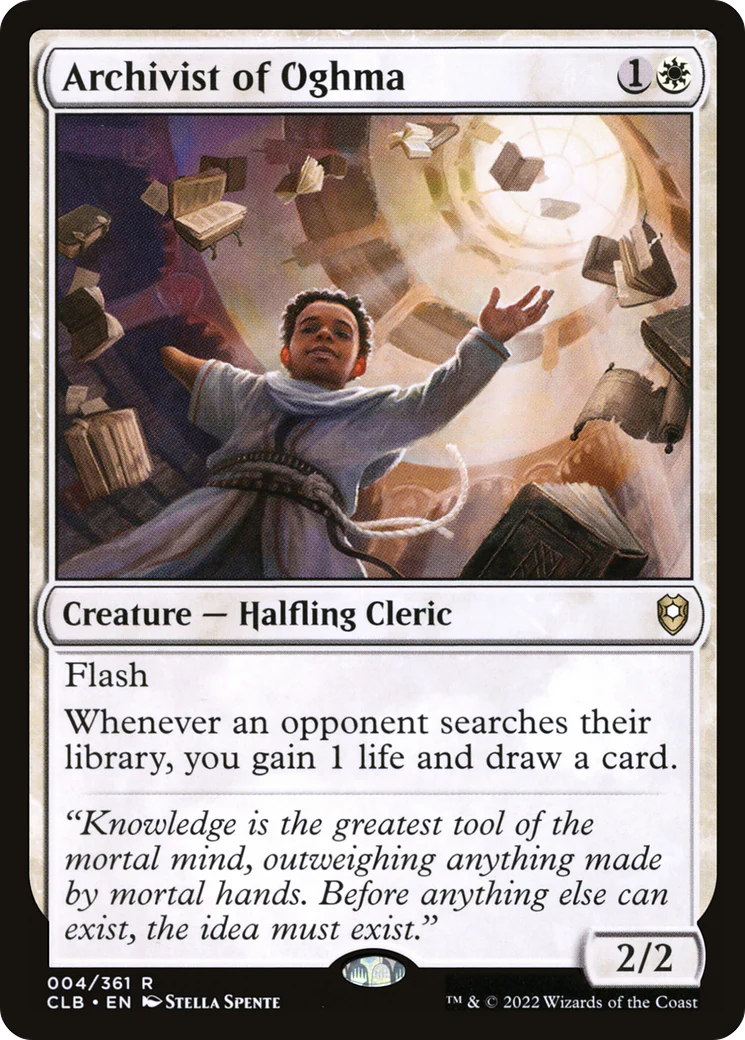 Archivist of Oghma (CLB-004)  - Commander Legends: Battle for Baldur's Gate