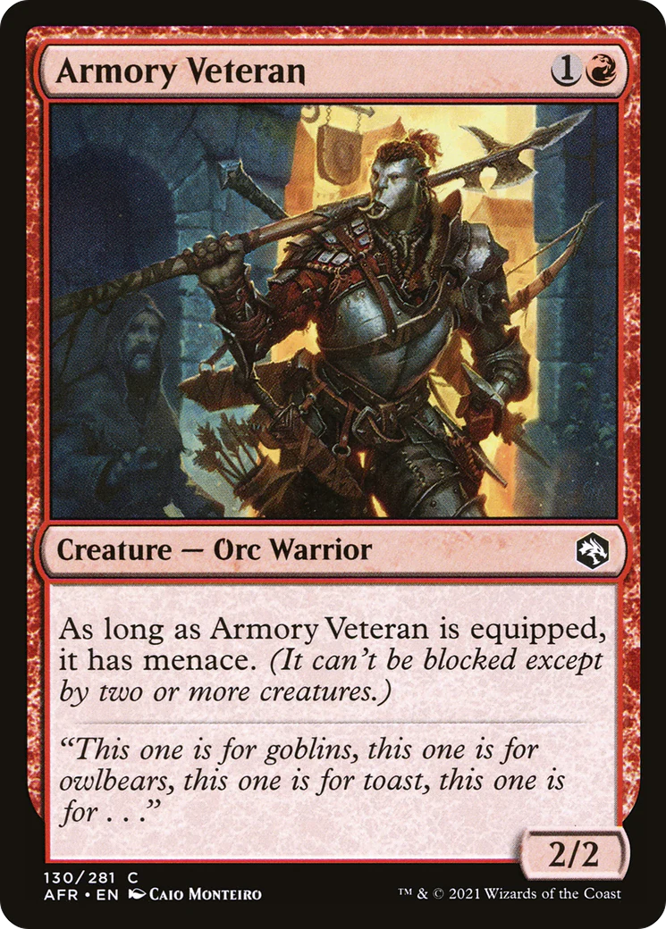 Armory Veteran (AFR-130)  - Adventures in the Forgotten Realms